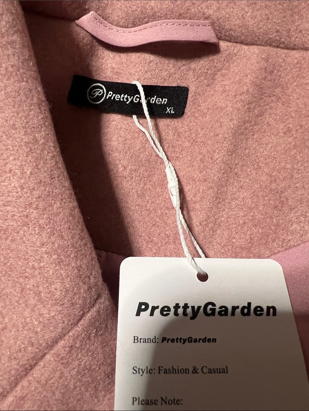 Pretty Garden Long Pink Open Front Coat - Picture 8 of 9